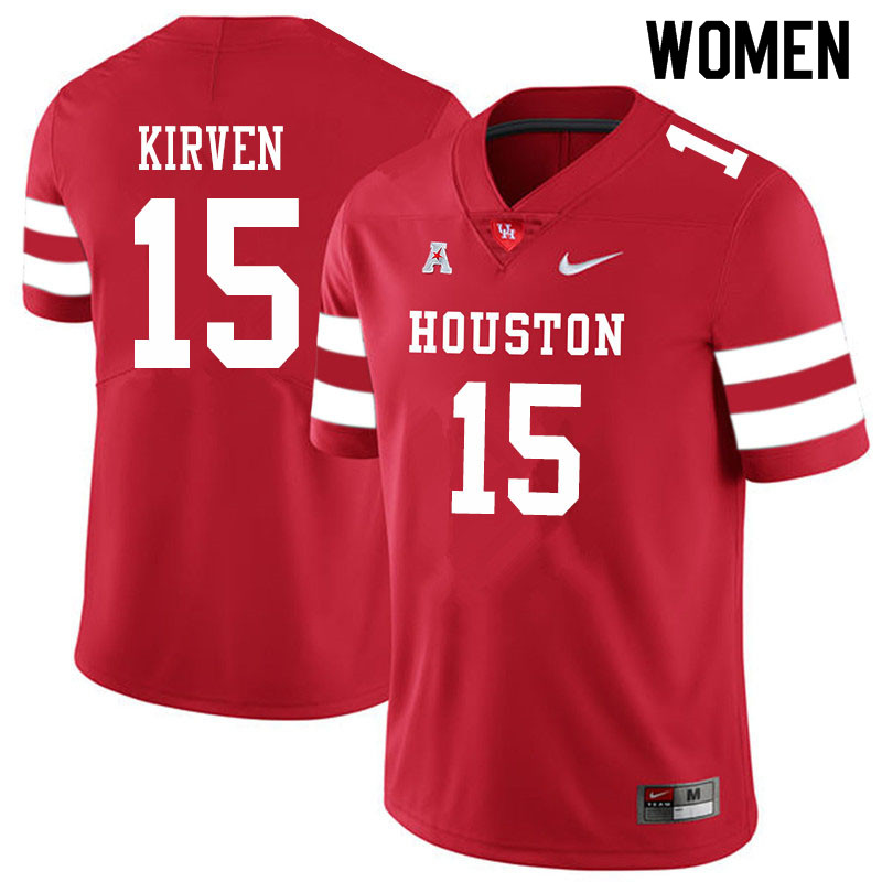 Women #15 Zamar Kirven Houston Cougars College Football Jerseys Sale-Red - Click Image to Close